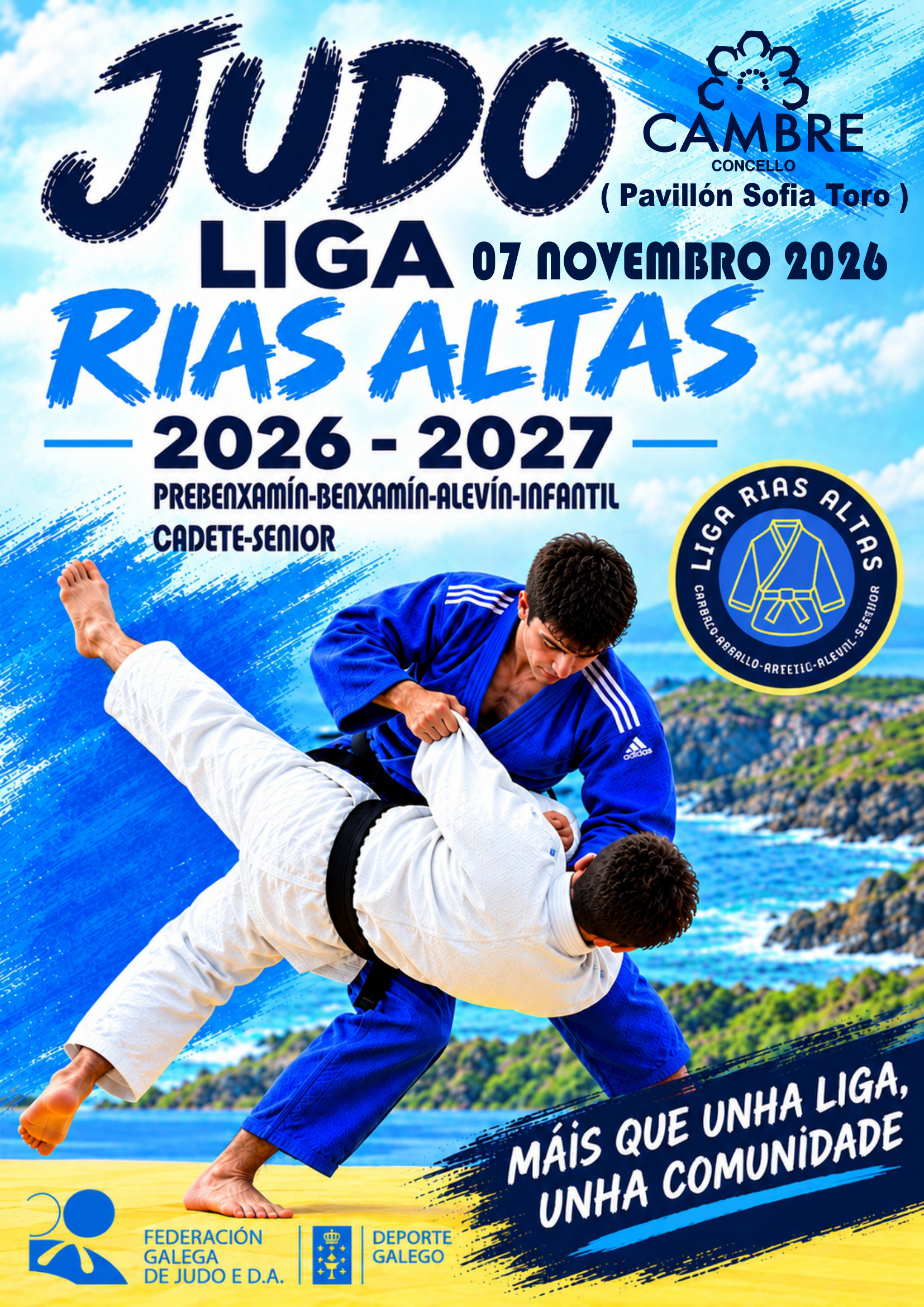 Cartel de la jornada de Cambre